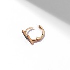 Пирсинг в ухо (хеликс) «Молния», d=10 мм, чёрный в золоте - Фото 3