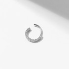 Пирсинг в ухо «Кольцо» (хеликс), d=11 мм, цвет белый в серебре - фото 7334785