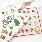 Набор для создания браслетов "Адвент календарь" новогодний, 24 предмета, красно-зелёный в золоте - Фото 4