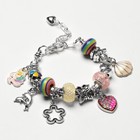 Набор для создания браслетов «Подарок для девочек», единорог, ячейки, 48 предметов, цветной - Фото 2