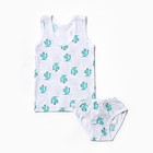 Комплект (майка, трусы) для девочки, рост 86-92 см - фото 24361087