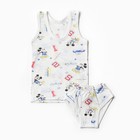 Комплект (майка, трусы) для мальчика, цвет МИКС, рост 140-146 см - фото 22782390