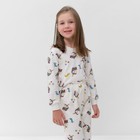 Пижама детская для девочки, цвет белый, рост 104 см - Фото 2