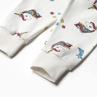 Пижама детская для девочки, цвет белый, рост 110 см - Фото 11