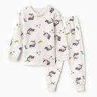 Пижама детская для девочки, цвет белый, рост 116 см - Фото 5