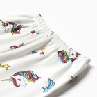 Пижама детская для девочки, цвет белый, рост 122 см - Фото 10