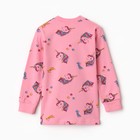 Пижама детская для девочки, цвет розовый, рост 98 см - Фото 4