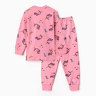 Пижама детская для девочки, цвет розовый, рост 116 см - Фото 8