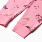 Пижама детская для девочки, цвет розовый, рост 122 см - Фото 7