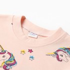 Пижама детская для девочки, цвет бежевый, рост 98 см - Фото 2