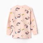 Пижама детская для девочки, цвет бежевый, рост 122 см - Фото 4