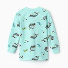 Пижама детская для девочки, цвет изумрудный, рост 116 см - Фото 4