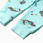 Пижама детская для девочки, цвет изумрудный, рост 116 см - Фото 8