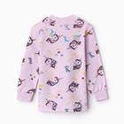 Пижама детская для девочки, цвет сиреневый, рост 98 см - Фото 4