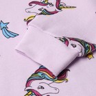 Пижама детская для девочки, цвет сиреневый, рост 110 см - Фото 3