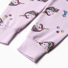 Пижама детская для девочки, цвет сиреневый, рост 116 см - Фото 7