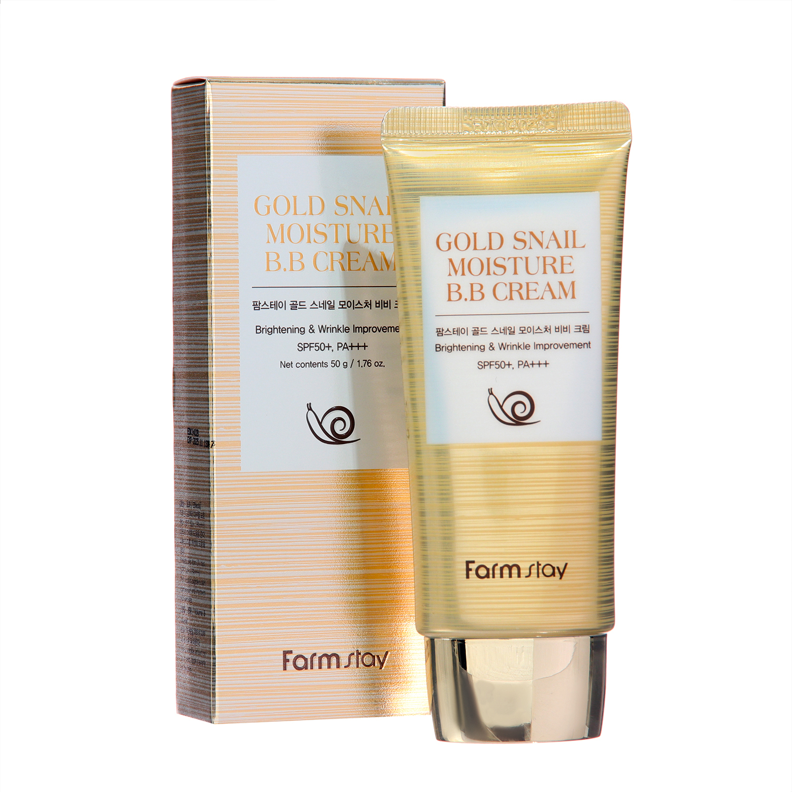 Увлажняющий BB крем FarmStay с муцином улитки SPF 50+ / PA+++, 50 г ...