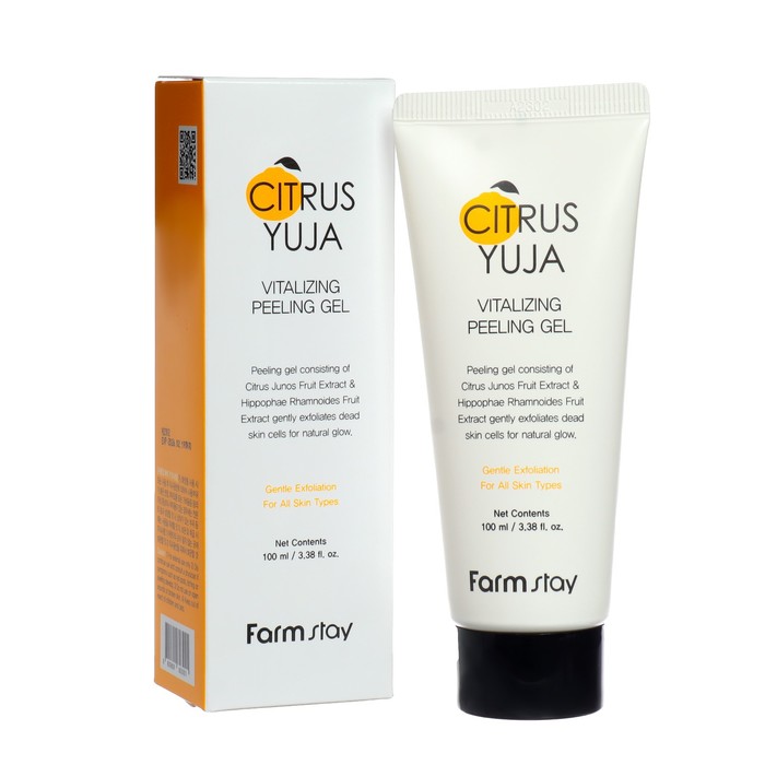 Отшелушивающий пилинг-гель FarmStay с экстрактом юдзу, 100 мл - Фото 1