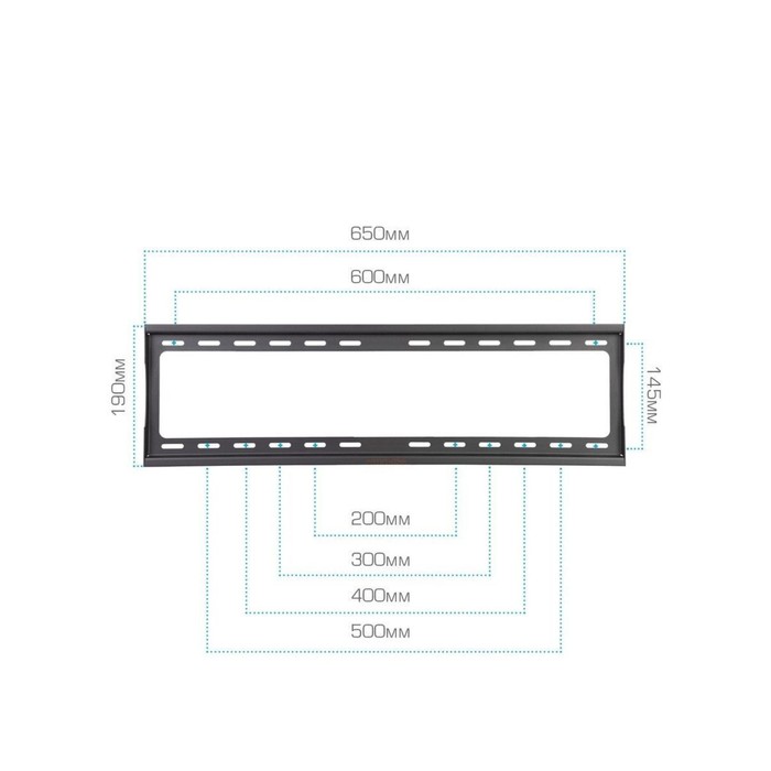 Кронштейн Arm media STEEL-2, для ТВ, наклонный, 32-90", до 40 кг, 25 мм, черный - фото 51435834