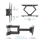 Кронштейн Arm media LCD-417, для ТВ, наклонно-поворотный, 26-55",до 35 кг, 57-367 мм, черный - фото 51435887 Кронштейн Arm media LCD-417, для ТВ, наклонно-поворотный, 26-55",до 35 кг, 57-367 мм, черный - фото 51435887