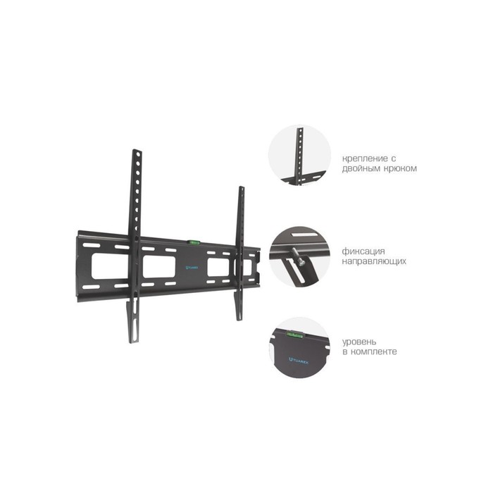 Кронштейн Tuarex OLIMP-201, для ТВ, фиксированный, 32-90", до 45 кг, 20 мм от стены, черный - фото 51435897