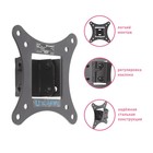 Кронштейн Tuarex ALTA-101, для ТВ, наклонный, 10-27", до 15 кг, 30 мм, черный - фото 51435905