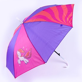 Зонт детский полуавтоматический «Единорожка», d=70см