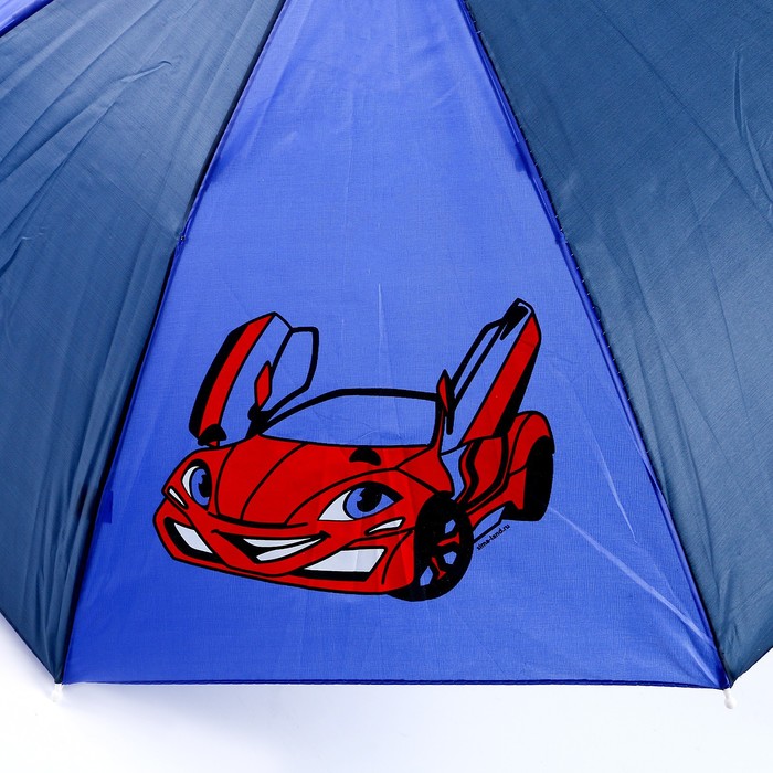 Зонт детский полуавтоматический «Машинка», d=70см - фото 1906362066