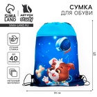 Мешок для обуви «Космический пушистик» (нетканый материал) 41×30 см - Фото 1