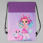 Мешок для обуви «Волшебная девочка с питомцем» (нетканый материал) 41×30 см - Фото 4