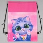 Мешок для обуви «Милый котёнок» (нетканый материал) 41×30 см - Фото 4