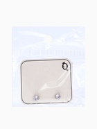 Серьги со стразами «Пусеты» сияние, круг, d=0.4, белые в серебре  (артикул 9681656)  большой выбор товаров оптом и в розницу по низким ценам с доставкой