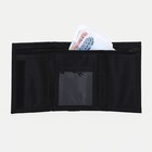Кошелёк на липучке, чёрный, белый - Фото 4