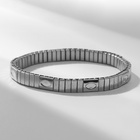 Браслет мужской «Стальной» овалы, цвет серебро - Фото 3