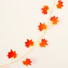 Декор «Гирлянда из листьев» длина: 2.4 м, ширина: 17 см, цвет красно-жёлтый - Фото 3