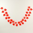 Декор «Гирлянда из листьев» длина: 2,4 м, ширина: 26 см, цвет красный - Фото 2