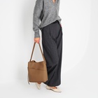 Сумка - мешок женская на магните, 26×10×30 см, бежевая - Фото 8