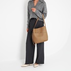 Сумка - мешок женская на магните, 26×10×30 см, бежевая - Фото 9