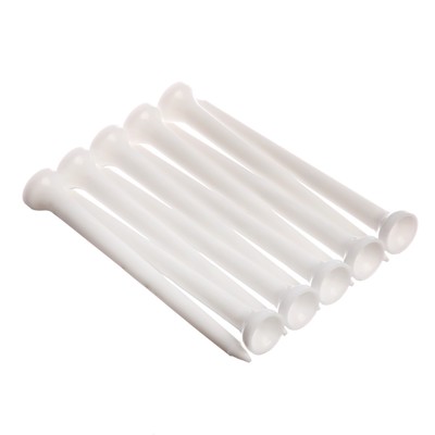 Набор подставок для гольф мяча из пластика, h=8.3 см, 10 шт., белые