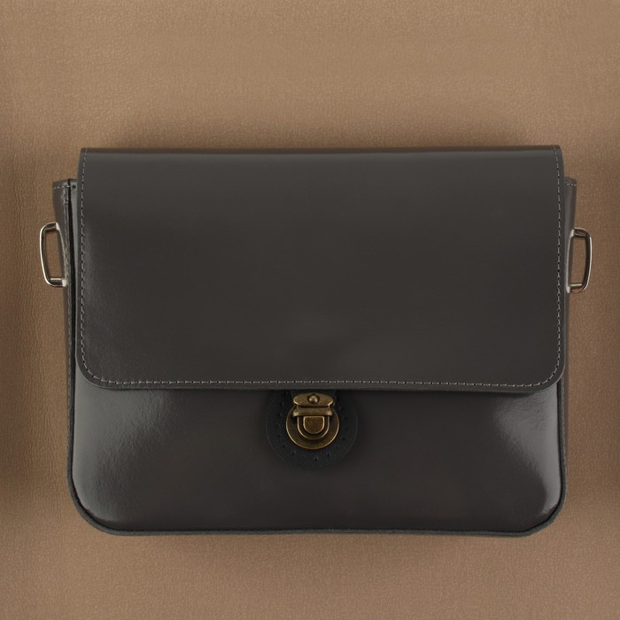 Застёжка для сумки, пришивная, 6 × 4 см, цвет чёрный/бронзовый