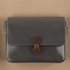 Застёжка для сумки, пришивная, 6 × 4 см, цвет тёмно-коричневый/бронзовый - Фото 5
