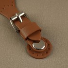 Застёжка для сумки на кнопке, 8 × 3 см, цвет коричневый - Фото 4