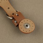 Застёжка для сумки на кнопке, 8 × 3 см, цвет коричневый - Фото 5