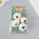 Бутон на ножке для декорирования "Пион Шарм" белоснежный 3,5х3,5 см 9765754