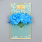 Цветы для декорирования "Гортензия" голубые 10х10 см - фото 319948149