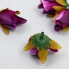 Бутон на ножке для декорирования "Роза Мондиаль" фиолетовая 1,7х3 см - Фото 2