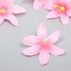 Бутон на ножке для декорирования "Лилия садовая" розовая 6,5х6,5 см (комплект 12 шт) - фото 24518654