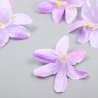Бутон на ножке для декорирования "Лилия садовая" фиолетовая 6,5х6,5 см - Фото 2