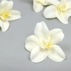 Бутон на ножке для декорирования "Орхидея белая" 7,5х8 см - Фото 2