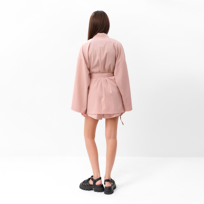 Костюм женский (кимоно и шорты) MIST Summer time, пудра, р.44 66047